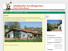 Tablet Screenshot of kiga-badsobernheim.de